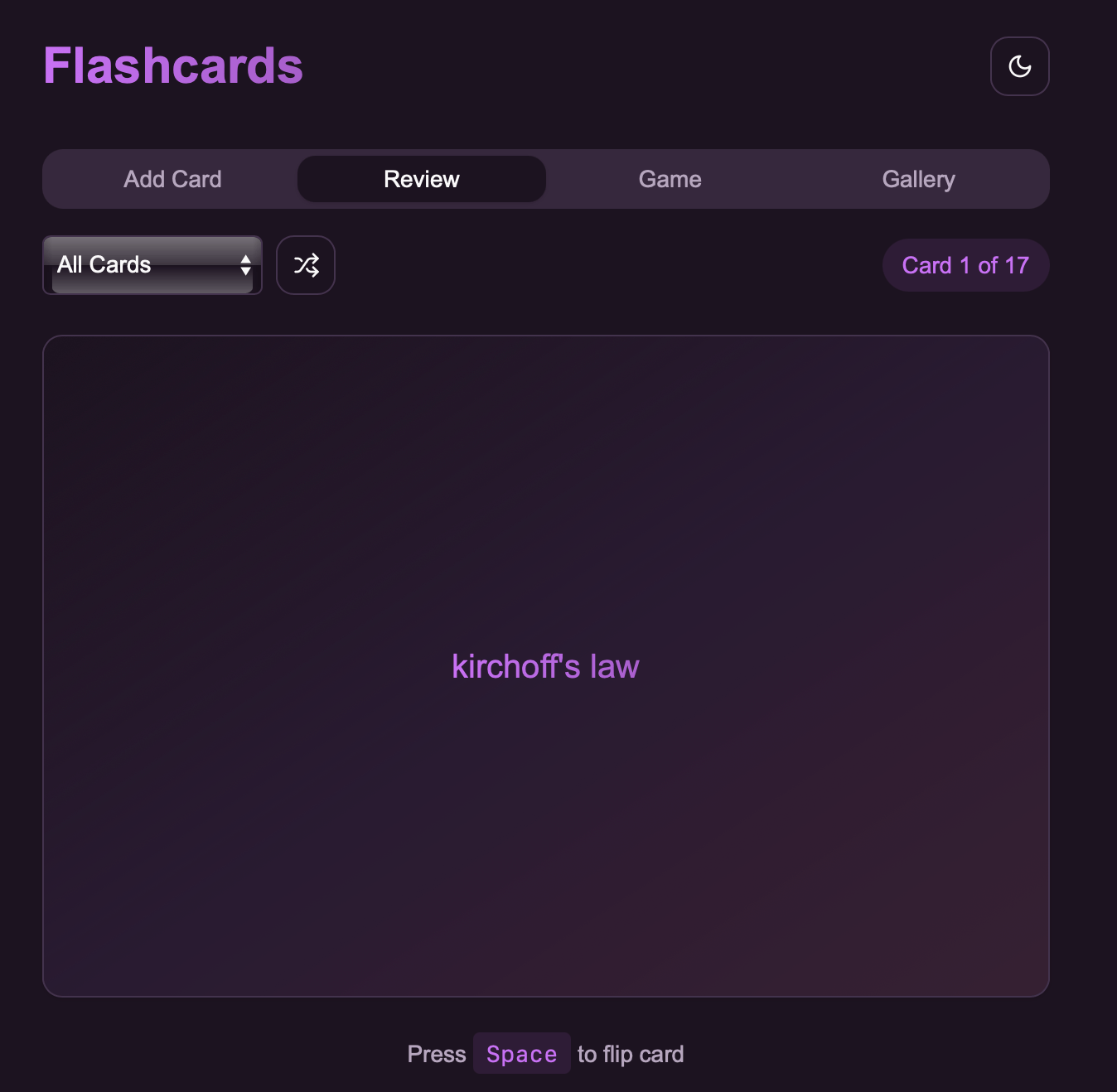 Flashcard